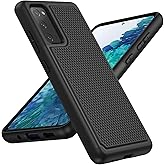 UNPEY for Samsung Galaxy S20 FE 5G Case: Dual Layer Non Slip Black | Military Grade Drop Protection, Matte Textured, Shockproof Protective Cell Phone Cover, for Daily Use, Black