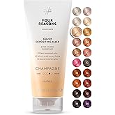 FOUR REASONS Color Mask, Champagne Blonde (27 Colors) – Hair Gloss & Color Depositing Conditioner – Semi Permanent Hair Toner for Color-Treated Hair Color For Women – Vegan & Cruelty-Free – 6.76 fl oz