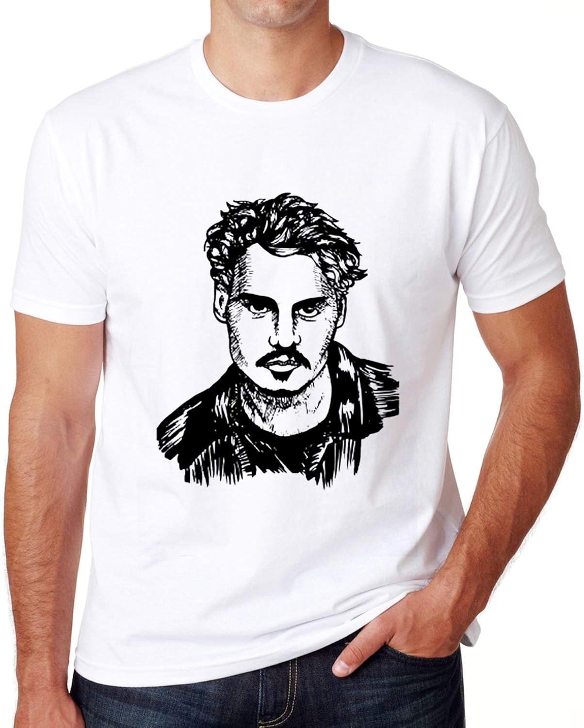 Amazon.com: The De-pp T Shirt Johnny_Depp t Shirt Pir-ates of The Carib-Bean Shirt (Design 1 