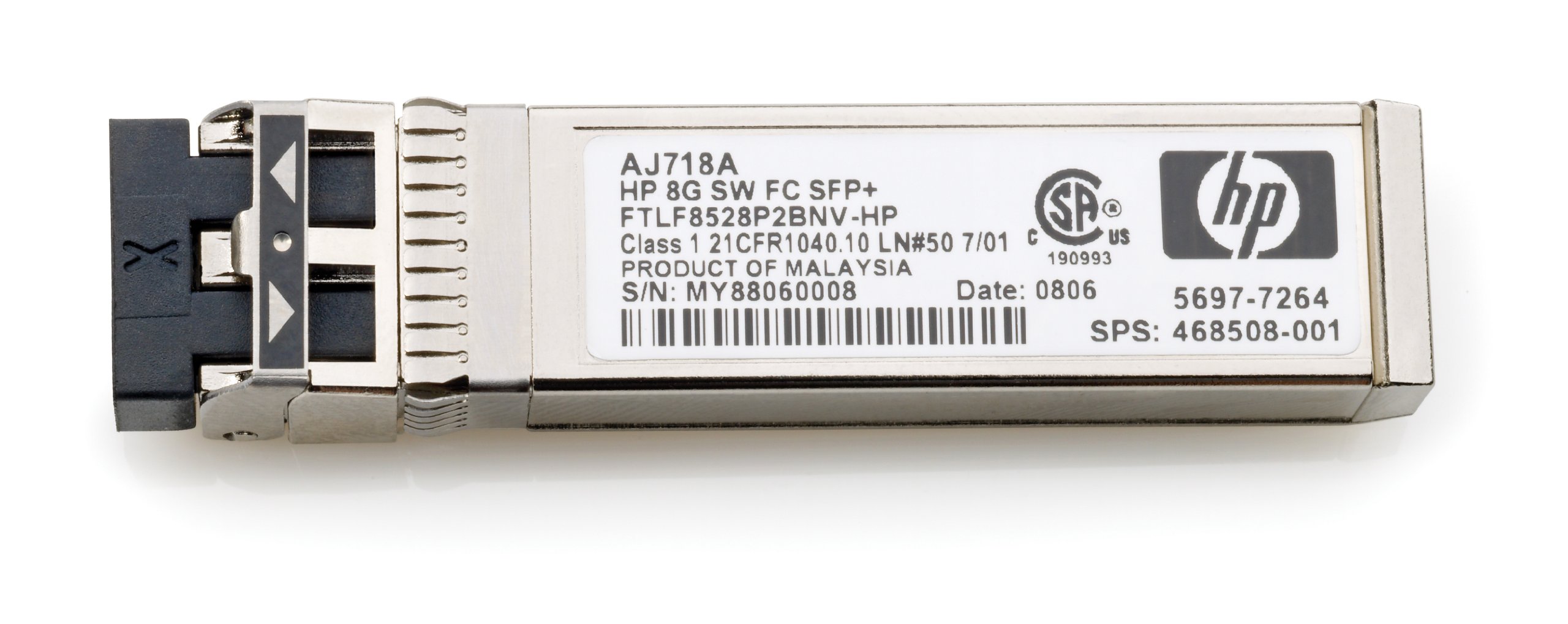 HP 8GB Short Wave Fc Sfp+ 1 Pack