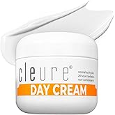 Cleure Anti-Aging Day Cream & Facial Moisturizer w/Pure Shea Butter for Sensitive Skin - Fragrance Free, Gluten, Salicylate and Paraben Free (2 oz, Pack of 1)