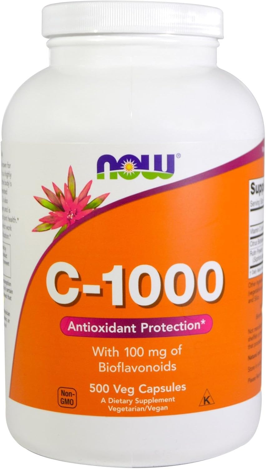 NOW Foods Vitamin C1000, 500 Vegetarian Capsules Health & Personal Care
