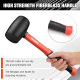 ValueMax Rubber Mallet 16oz 450g with Fiberglass Handle Soft Grip view 5