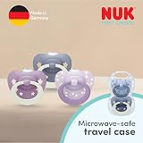 NUK First Choice Classic Night Dummies 0-6 Months 4 Count Glow in Dark Purple view 7