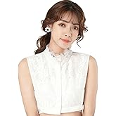 SUZALA Lace False Collar, Women Detachable Fake Collar Fake Collar for Blouse Hoodie Sweater Coat