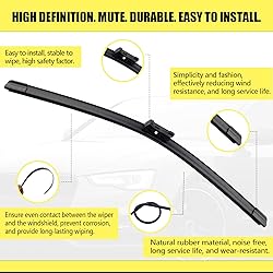 ANIKLUIM® 25"+22" Wiper Blades with 15" Rear Wiper
