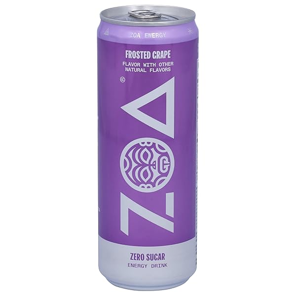 ZOA FROSTED GRAPE ZERO SUGAR 12OZ CAN