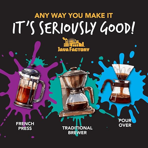JAVA FACTORY FRENCH TOAST FLAVORED GROUND COFFEE BAG – CINNAMON AND MAPLE BREW, MADE WITH 100% ARABICA BEANS – FLAVOR ENHANCED, 10 OZ