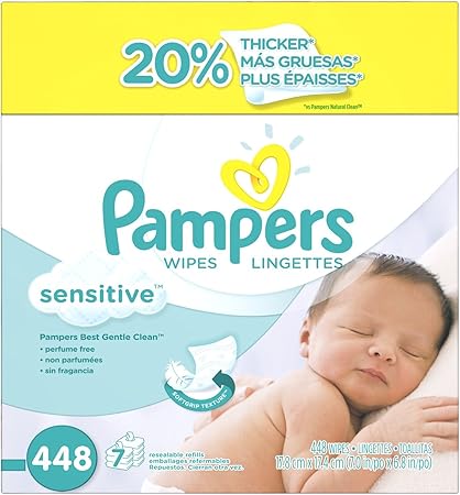 pampers sensitive wipes