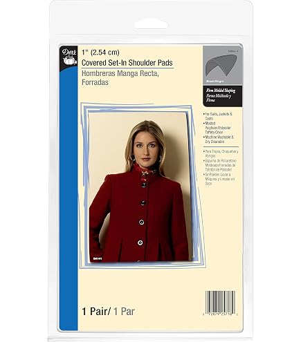Prym Set-In Shoulder Pads With Hook & Loop Fastening - White, Size S, 2 Pieces - View #6