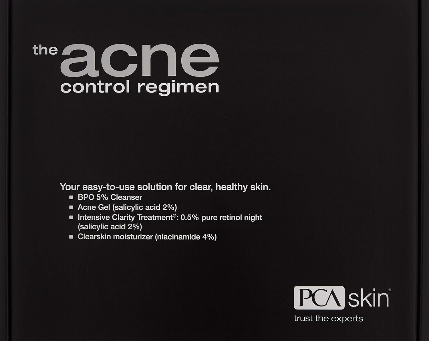 pca acne control regimen