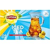 Lipton Unsweetened Iced Tea Bags, Gallon-Sized Zero Calories, 24 Total Tea Bags
