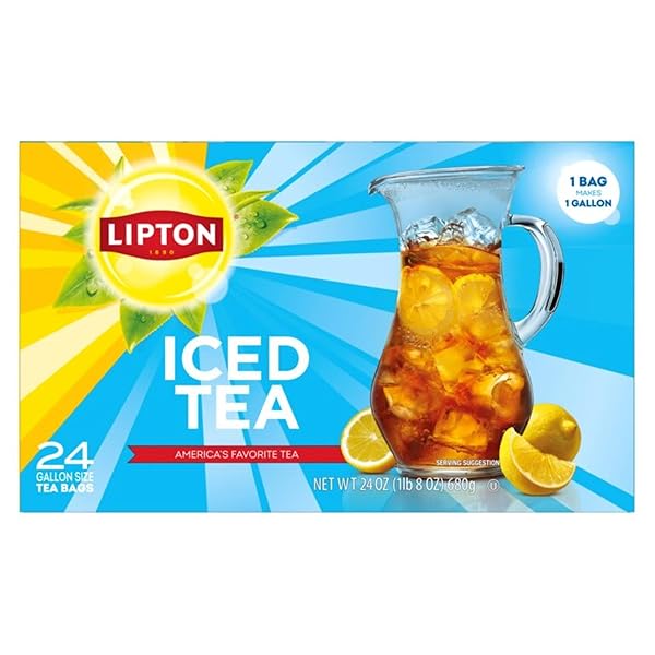 LIPTON UNSWEETENED ICED TEA BAGS, GALLON-SIZED ZERO CALORIES,...