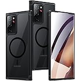 Guizzcg for Samsung Galaxy Note 20 Magnetic Case - [Compatible with Magsafe Accessory][Military Drop Protection] Soft TPU Bumper + Translucent Matte Back Cover for Note 20, Matte Black
