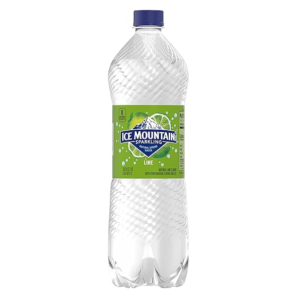ICE MOUNTAIN SPARKLING WATER, ZESTY LIME, 33.8 OZ....
