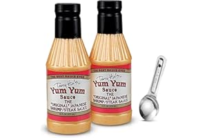 TERRY HO'S YUM YUM SAUCE Terry Ho's The Original Yum Yum Sauce 16 Oz - Japanese Mayo Based Sauce for Dipping, Marinade, and Dressing - Cocktail Sauce for Shrimp, Japanese Steak, Chicken, Pork, Vegetable Salad - (Pack of 2)