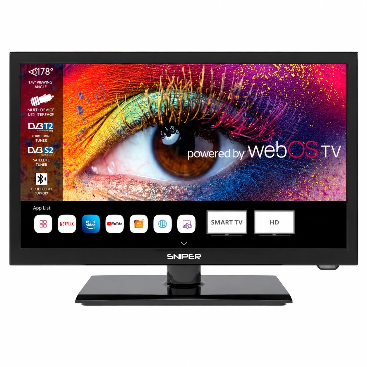 Sniper 19″ SMART LED Camping TV – webOS...