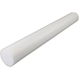 CanDo PE White Foam Roller, 4" X 36", Round