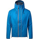 fit space Men's Ultralight Waterproof 3L Rain Jacket Packable Travel Raincoat Windproof Lightweight Hiking Skiing Shell Hood