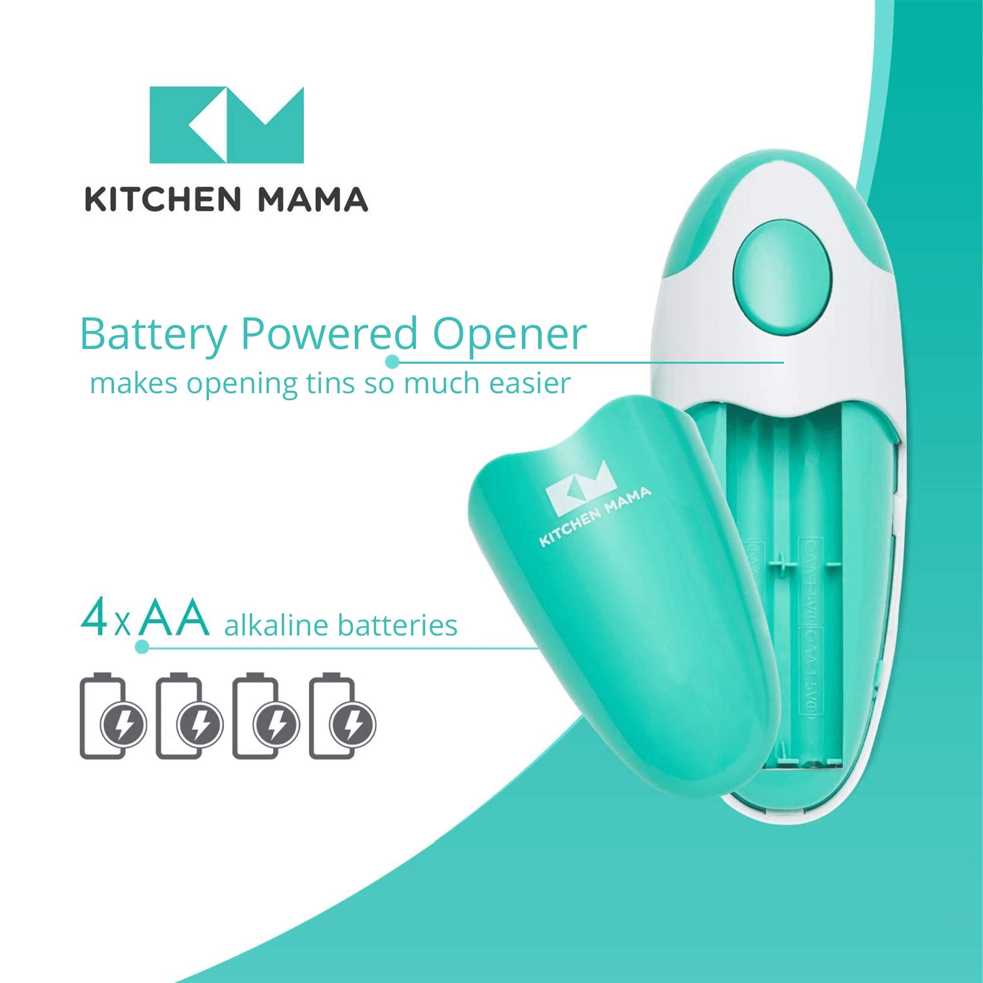 Kitchen Mama Auto Electric Can Opener Open Your Cans with A Simple Push of Button Automatic