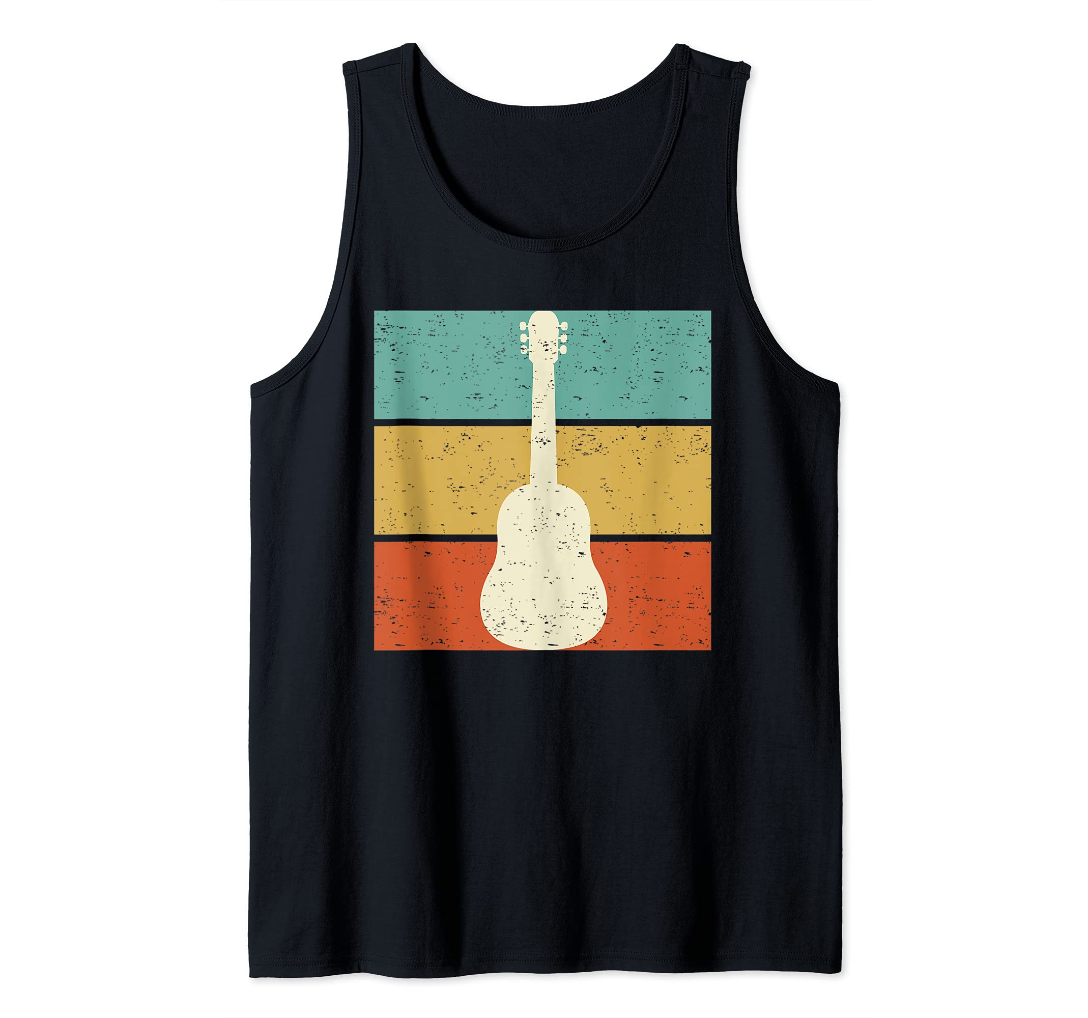 Vintage Guitar Player Design Guitarist I Acoustic Guitar Tank Top