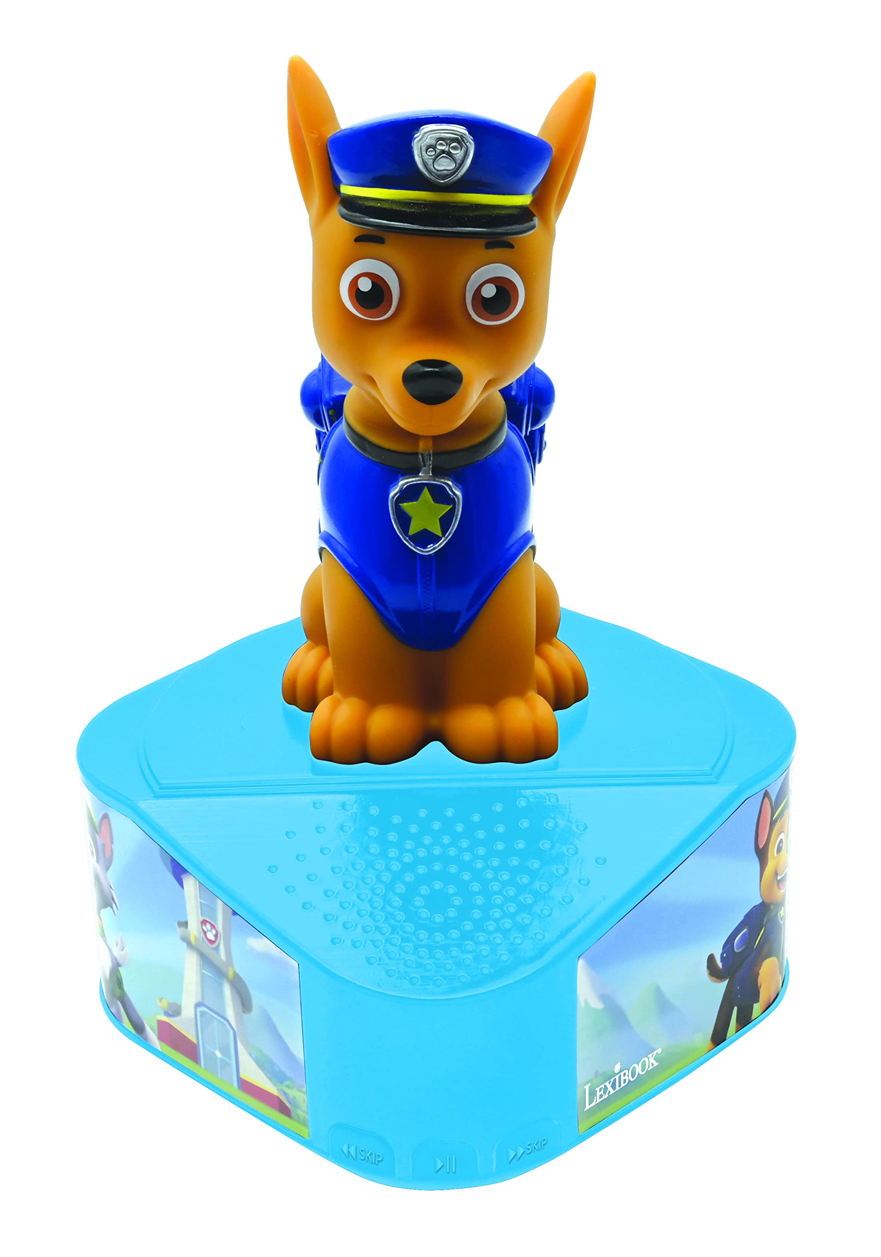 LEXIBOOK, Paw Patrol, Speaker with luminous figurine, 5.0 Bluetooth, USB/USB Type C port, Blue, BTD80PA