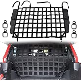 Dog Barrier Divider Net for Jeep Wrangler JK JL Unlimited 4-Door 2007-2026 | G Safety Mesh Pet Divider Rear Cargo Net Compatible with Jeep Wrangler Accessories, for Medium, Large Dogs, Easy to Install