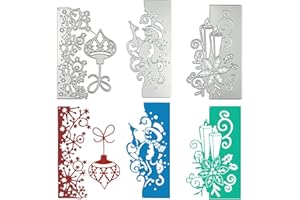 SENHAI Lot de 3 matrices de découpe en métal pour la fabrication de cartes, scrapbooking, décoration de Noël, gaufrage, décor