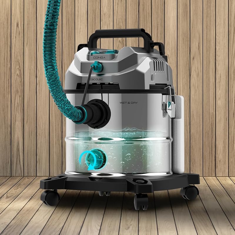 Aspirapolvere Solidi, Liquidi, Tappezzerie e Tappeti con Cavo Conga CarpetClean 20000 Pro Ultra. 1600W, 21kPa di Potenza, Funzione 2 in 1, Capacità 20L, Kit Accessori, Raggio d'Azione 7m