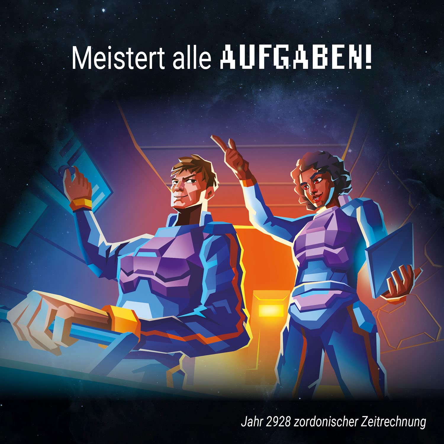 Kosmos 683771 Noobs - Im Weltraum, Meistert gemeinsam Weltraum-Missionen, lustiges und kommunikatives Kartenspiel, für 3-5 Personen, ab 10 Jahre, Partyspiel, Reisespiel, Mitbringsel, kleines Geschenk 3