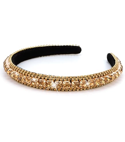 MUQINGWAN Diadema De Moda Para Mujer, Diadema De Diamantes De Imitación, Accesorios Para Mujeres Y Niñas, Accesorios Para El Cabello ( Diadema De Cristal 5, 1 Paquete De 1, Diadema Para Mujer