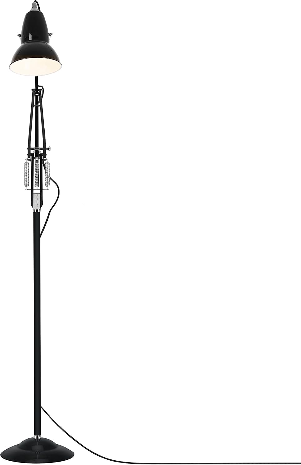 ANGLEPOISE Original 1227 Floor Lamp, Jet Black, Ideal Living Room or Reading Lamp, Braided Colour Cable - Image 5