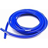 Autobahn88 High Performance Silicone Vacuum Hose, ID 0.08" (2mm), OD 0.24" (6mm), 15 Feet per reel (4.5 Meter), Blue