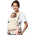 Momcozy Baby Carrier with Natural Cotton Linen, Built to Last, Ergonomic Design, 7-44lbs for Infant and Toddler, Lightweight and Comfortable, Hands-Free for Moms&Dads, Light Amber