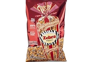 EXPRESS MINDS LLC Gourmet Popcorn Snacks, Zebra, 24 ounces