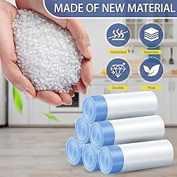 240 Count 4 Gallon Small Trash Bags Drawstring 1.1