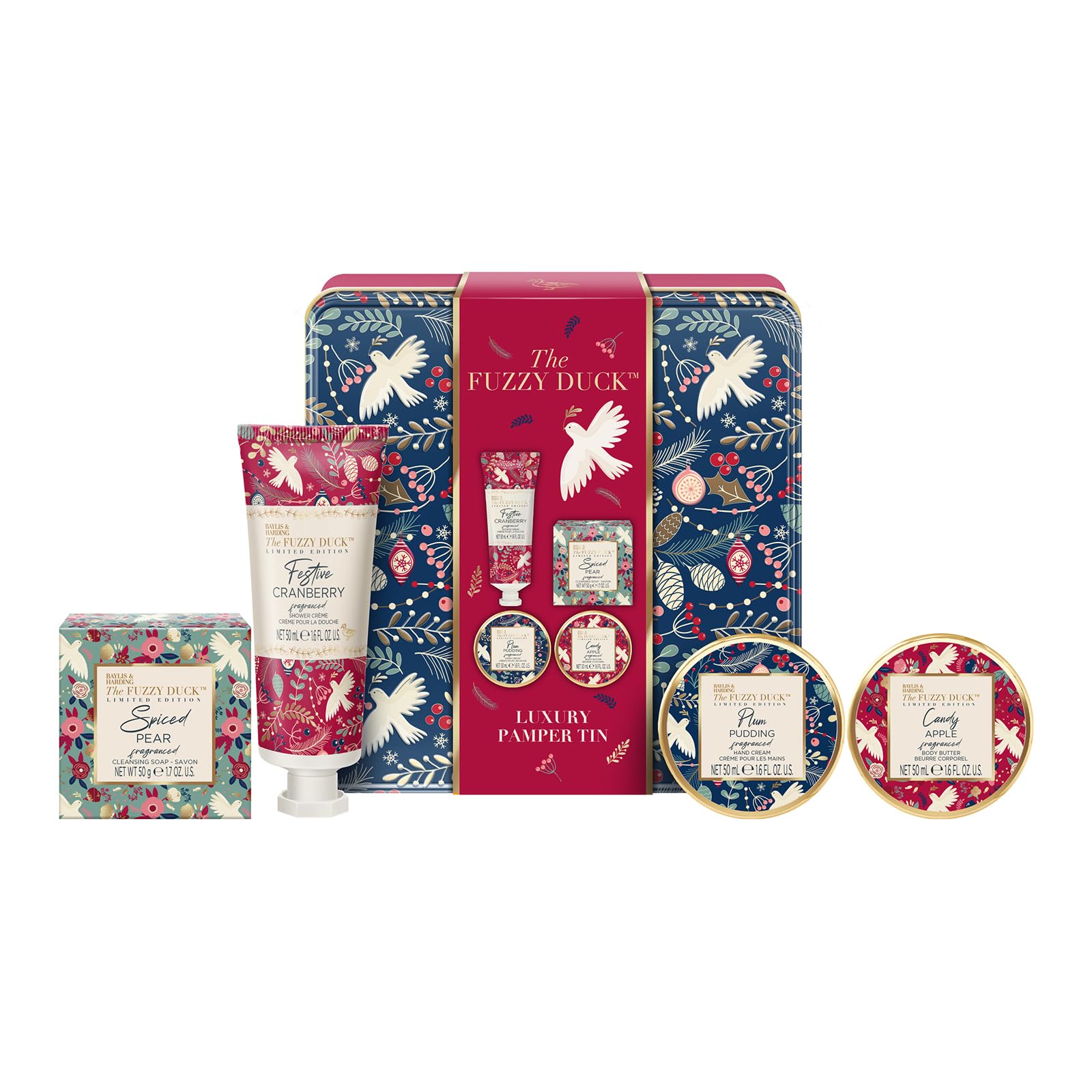 Baylis & Harding The Fuzzy Duck Winter Wonderland Luxury Pamper Tin Gift Set - Vegan Friendly (Pack of 1)