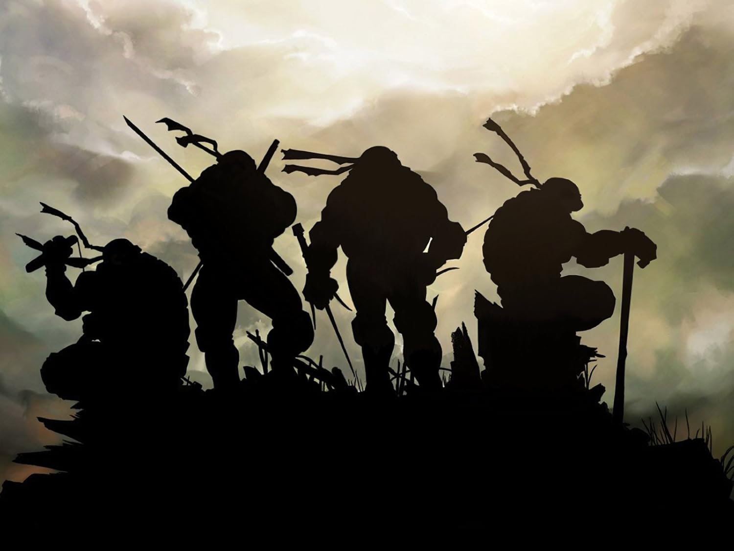 Teenage mutant ninja turtles 2016 movie poster family silk wall print 32 inch x 24 inch