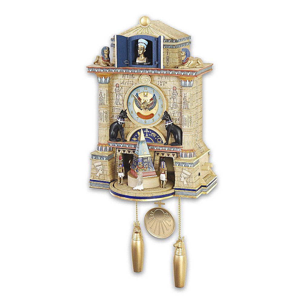 The Bradford Exchange Cuckoo Clock Treasures of Ancient Egypt Cuckoo