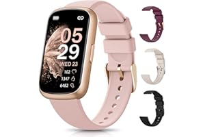 RUXINGX Fitness Tracker, Smart Watches for Women with 24/7 Heart Rate Monitor, Sleep Tracker, Breathing Training, 1.47" Fitness Watches for Women with 24 Sports Modes, Activity Tracker as Gift (4 Bands)