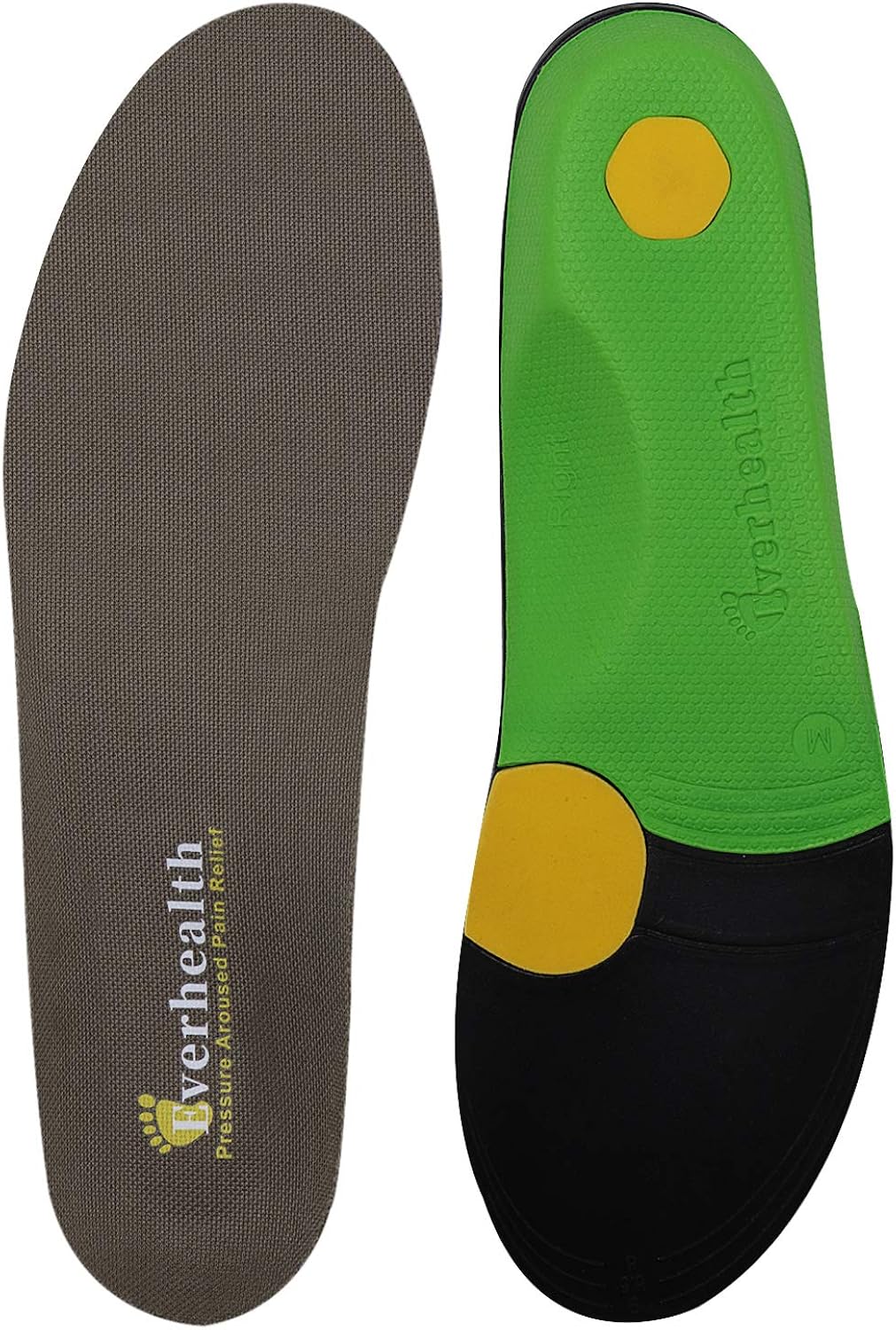 Shoe Insole for Work/Running/Hiking EVERHEALTH High Arch