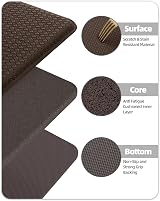 COLOR&GEOMETRY Color G 2 Piece Kitchen Mat Set 44x75cm+44x150cm Brown view 6