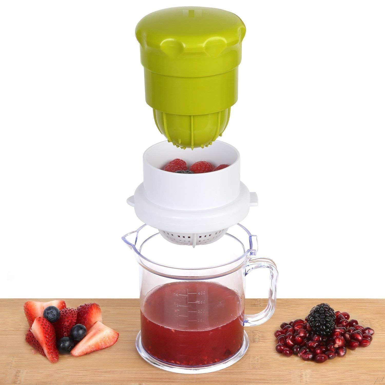 Buy QUSSUK Mini Small Nano 2 in 1 Hand Press Manual Juicer, Fruits