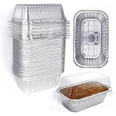 Lewarm Disposable Mini Loaf Pans with Lids Bakeware Set,1lb, 30 Pack, 6x3.7 Aluminum Foil Bread Pans for Homemade bread, Small Cake Tins, Perfect for Baking Banana Bread, Chease Cake Brownies, etc.