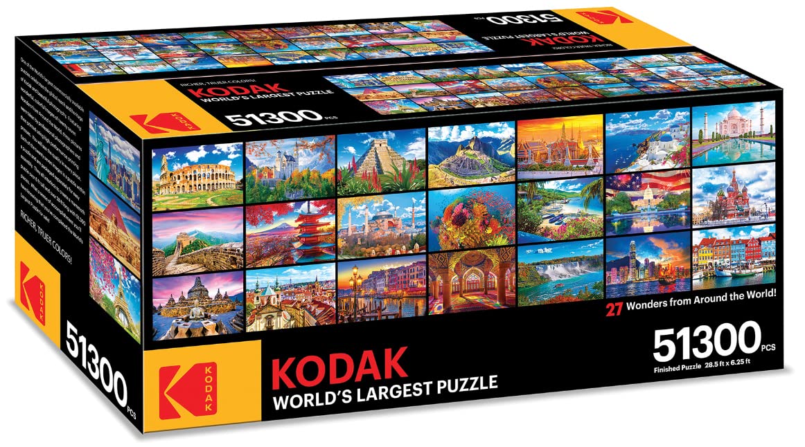 RoseArt - Kodak Premium - The World's Largest Puzzle - 51,300 Piece Jigsaw Puzzle for Adults