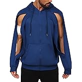 KGGEOO Dialysis Sweatshirt with Arm Zipper Jacket Full-Zip IV Hoodie for Dialysis Clothing Chemo Hoodie with Pockets