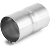 A-KARCK Exhaust Adapter Connector 2 1/8" ID to 2 1/8" ID, Exhaust Pipe Reducer 4" Overall Length 304 Stainless Steel