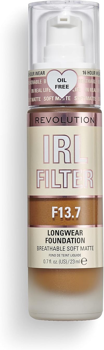 Revolution IRL Filter Longwear Foundation F13.7 23ml Dark Skin Tone Matte