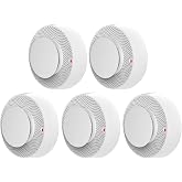 for Smoke Detector Fire Alarm with 10 Year Product Life 5 Pcs (New) | 10 Year Product Life