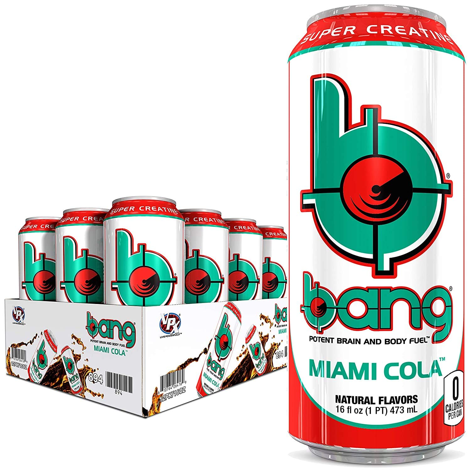 Mua Bang Energy Drink with CoQ10 Creatine Miami Cola (12 Drinks) trên